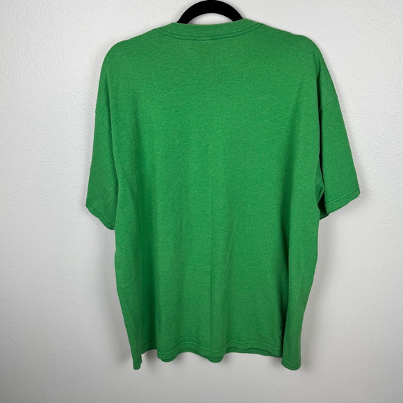 Delta Pro Weight Irish Vintage Adult 2XL Green Affliction Cross Y2K T-Shirt - Picture 2 of 8